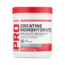 Gnc Pro Performance Creatine Monohydrate, Creatina Monohidrata Fara Aroma Pentru Sustinerea Musculaturii Si A Functiei Cognitive, 255 G