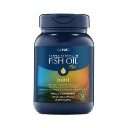 Gnc Triple Strength Fish Oil Plus Joint, Ulei De Peste Cu Suport Pentru Articulatii, 60 Cps - Img 1