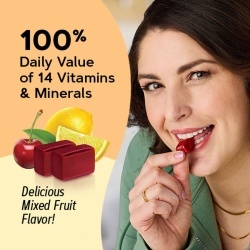 Gnc Women's Ultra Mega Soft Chews, Mixed Fruit, Multivitamine Pentru Femei Caramele Cu Aroma De Mix De Fructe, 60 Caramele - Img 5