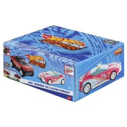 HOT WHEELS SET 2 MASINUTE METALICE PULL BACK GMC HUMMER EV SI ALPHA PURSUIT 1:43 - Img 2
