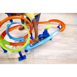 HOT WHEELS STUNT TRACKS PISTA CICLON DE LANSAREA RAPIDA CU MASINUTA INCLUSA - Img 6