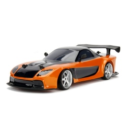 JADA FAST AND FURIOUS MASINUTA RC CU TELECOMANDA HANS MAZDA RX 7 SCARA 1 LA 10 - Img 3