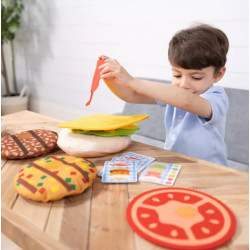 Joc educativ de stivuire si potrivire Burgerul gigant - Img 4