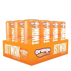 Jst Wrk Energy Drink, Bautura Energizanta Carbogazoasa Cu Aroma De Portocale, 355 Ml - Img 3