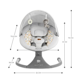 LEAGAN ELECTRIC KINDERKRAFT LUMI 2, LIGHT GREY - Img 9