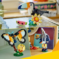 LEGO CREATOR ANIMALE SALBATICE TUCAN TROPICAL 31173 - Img 7
