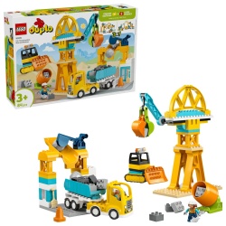 LEGO DUPLO SANTIER SI VEHICULE DE CONSTRUCTII 3 IN 1 10476 - Img 9