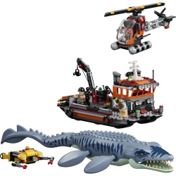 LEGO JURASSIC WORLD UN MOSASAURUS ATACA O BARCA 77983 - Img 2