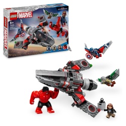 LEGO MARVEL SUPER HEROES BATALIA DINTRE CAPITANUL AMERICA SI HULK ROSU 76292 - Img 9