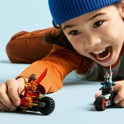 LEGO NINJAGO CURSA DE VITEZA CU MOTOCICLETA LUI KAI 71838 - Img 3