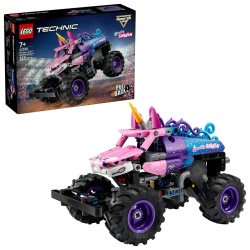 LEGO TECHNIC MONSTER JAM SPARKLE SMASH CU MOTOR CU ARC 42220 - Img 6