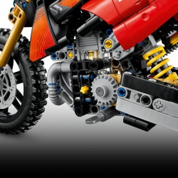 LEGO TECHNIC MOTOCICLETA DUCATI DESMO 450 MX VERSIUNEA DE UZINA 42238 - Img 8