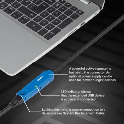 Lindy Cablu USB 3.0 Ext. Activ 10m Pro - Img 7