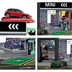 MAJORETTE SET SHOWROOM AUTO MINI CU MASINUTA INCLUSA MINI ACEMAN SCARA 1 LA 64 - Img 4