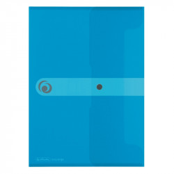 Mapa pp a4 eotg inchidere cu capsa, albastru transparent, capacitate 20mm