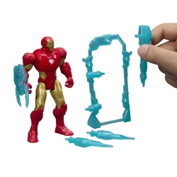 MARVEL AVENGERS ACTION VERS SET FIGURINA IRON MAN SI ACCESORII 11.4CM - Img 6
