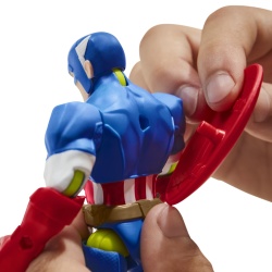 MARVEL AVENGERS MIX MASHERS FIGURINA CAPITAN AMERICA 12CM - Img 5