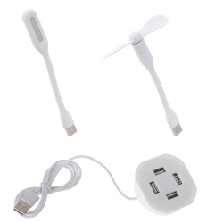 Masa pentru Laptop plianta din MDF, dimensiune 60 x 39,5 cm, cu USB, lampa si ventilator - Img 4