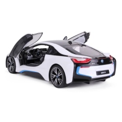MASINA CU TELECOMANDA BMW I8 ALB SCARA 1 LA 14 - Img 3