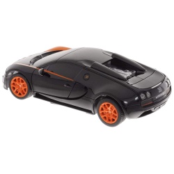 MASINA CU TELECOMANDA BUGATTI GRAND SPORT VITESSE NEGRU CU SCARA 1 LA 24 - Img 7