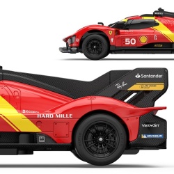 MASINA CU TELECOMANDA FERRARI 499P ROSU SCARA 1 LA 24 - Img 3