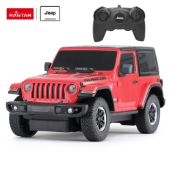 MASINA CU TELECOMANDA JEEP WRANGLER JL ROSU SCARA 1 LA 24 - Img 8