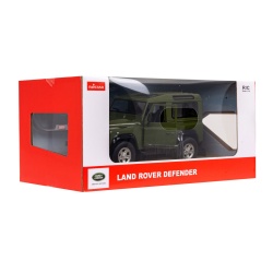 MASINA CU TELECOMANDA LAND ROVER DEFENDER VERDE CU SCARA 1 LA 14