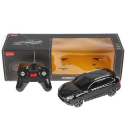 MASINA CU TELECOMANDA PORSCHE CAYENNE TURBO NEGRU CU SCARA 1 LA 24 - Img 8