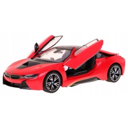 MASINUTA METALICA BMW I8 ROSU SCARA 1 LA 24 - Img 2