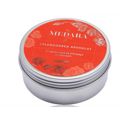 Medara scrub din sare himalaya cu trandafir 200ml
