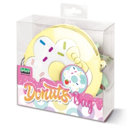 Mini geanta Donuts din silicon, cu fermoar si curea de umar reglabila - ø 12 x 3.5 cm (8 buc/display) - Img 5