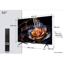 Mini LED TV 4K 50''(126 cm) TCL 50C61KS - Img 2
