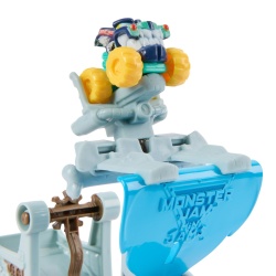 MONSTER JAM MINI JAMS SET DE JOACA LANSATOR MEGALODON DISTRUGATOR MARIN - Img 10