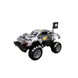 Monster truck argintiu tip lego tehnic de constructie (232 piese) - Img 2