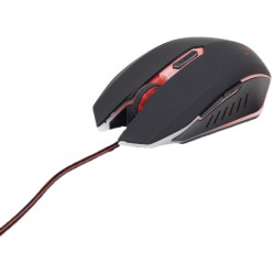 Mouse optic Gembird MUSG-001-R, Gaming, 2400 dpi, Rosu - Img 1