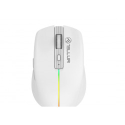 Mouse wireless Tellur Silent Click, alb - Img 1