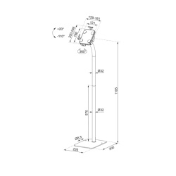 NM NEWSTAR FL15-625WH1 TABLET STAND - Img 2