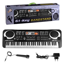 Orga electronica cu 61 de clape si microfon pentru copii (Keyboard, Pian electronic) - Img 8