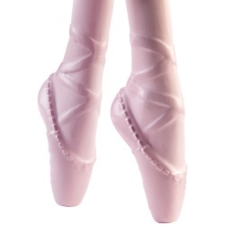 PAPUSA BARBIE BALERINA BLONDA CU COSTUM ROZ - Img 6