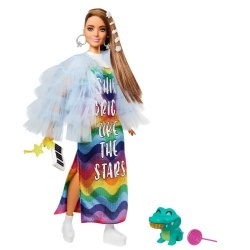 PAPUSA BARBIE EXTRA STYLE ROCHIE CURCUBEU - Img 2