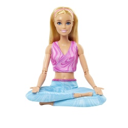PAPUSA BARBIE MADE TO MOVE BLONDA CU TOP ROZ - Img 5