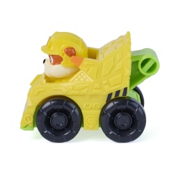 PATRULA CATELUSILOR FILMUL CU DINOZAURI PUP SQUAD RACERS VEHICUL CU FIGURINA RUBBLE 6.5CM - Img 4