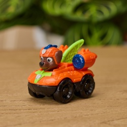 PATRULA CATELUSILOR FILMUL CU DINOZAURI PUP SQUAD RACERS VEHICUL CU FIGURINA ZUMA 6.5CM - Img 6
