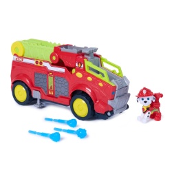 PATRULA CATELUSILOR FILMUL CU DINOZAURI SET VEHICUL DINO DE POMPIERI CU FIGURINA MARSHALL SI ACCESORII - Img 3
