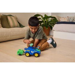 PATRULA CATELUSILOR FILMUL CU DINOZAURI SET VEHICUL DINO RC CU TELECOMANDA FIGURINA CHASE SI ACCESORII - Img 4