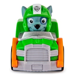 PATRULA CATELUSILOR PUP SQUAD RACERS AIR RESCUE VEHICUL METALIC ROCKY SCARA 1 LA 55 - Img 2