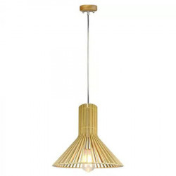 Pendul tavan din lemn e27 max 60w d35 x 35cm