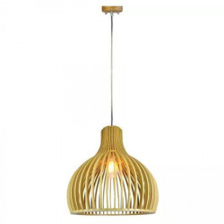 Pendul tavan din lemn e27 max 60w d45 x 45cm