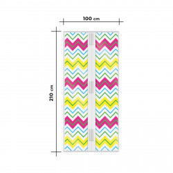 Perdea anti-tantari pt. usi cu inchidere magnetica- 100 x 210 cm „Zig-zag” - Img 3