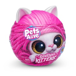 Pets Alive - Jucarie de plus interactiva pisica cu accesorii supriza, Smitten Kittens - Img 1